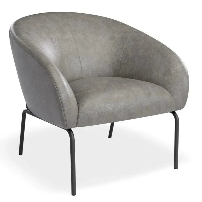 Elegant Single Seater Sofa with Matt Black Legs (Available in 4 Colors)