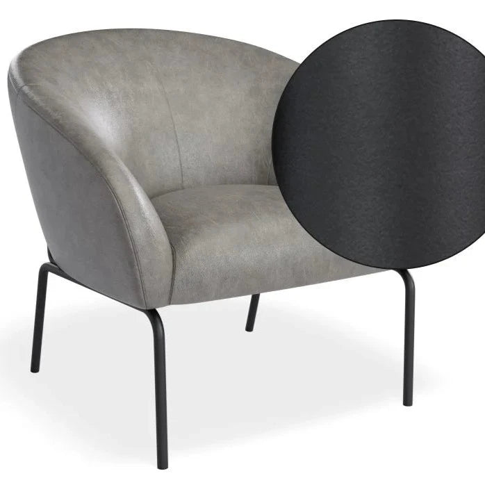 Elegant Single Seater Sofa with Matt Black Legs (Available in 4 Colors)