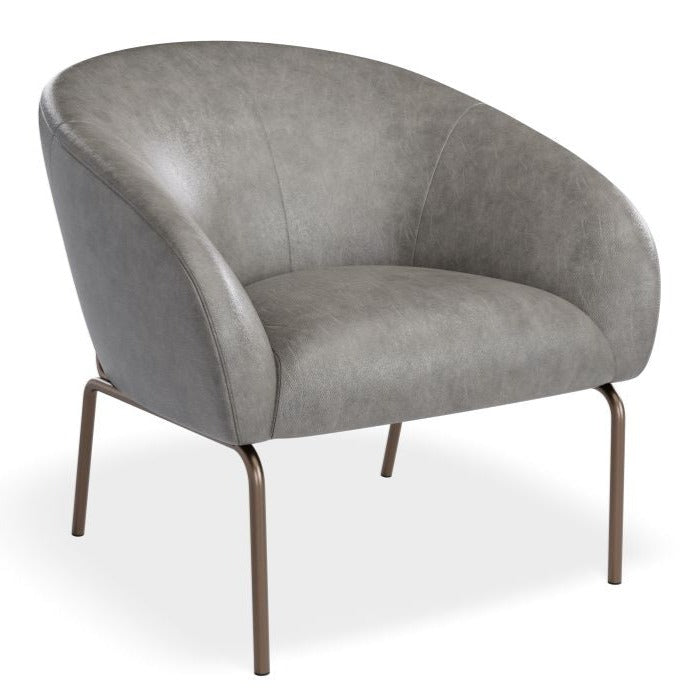 Elegant Single Seater Sofa with Matt Bronze Legs (Available in 4 Colors)