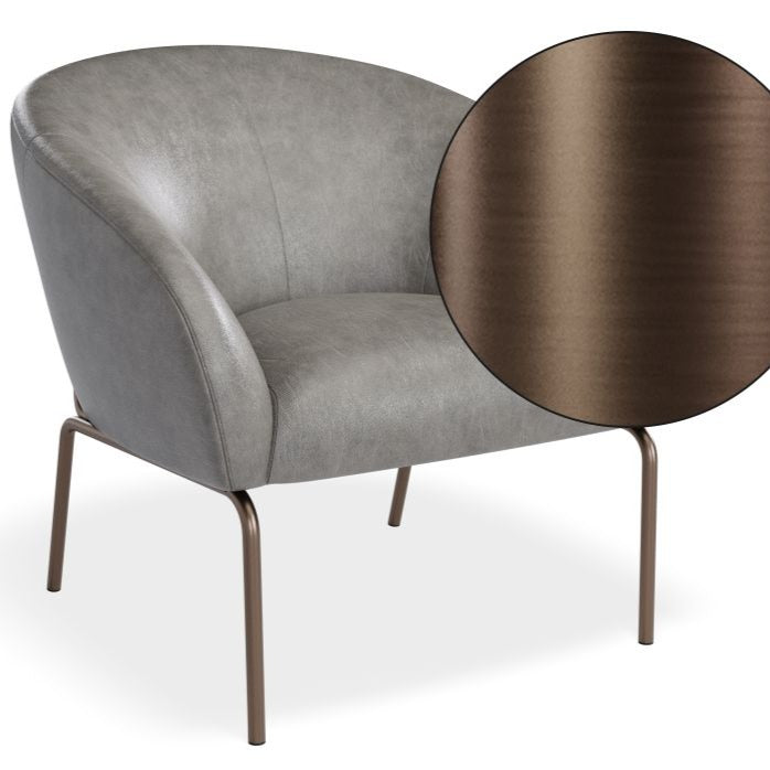 Elegant Single Seater Sofa with Matt Bronze Legs (Available in 4 Colors)