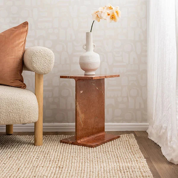 Elegant Sophistication Leonardo Marble Side Table