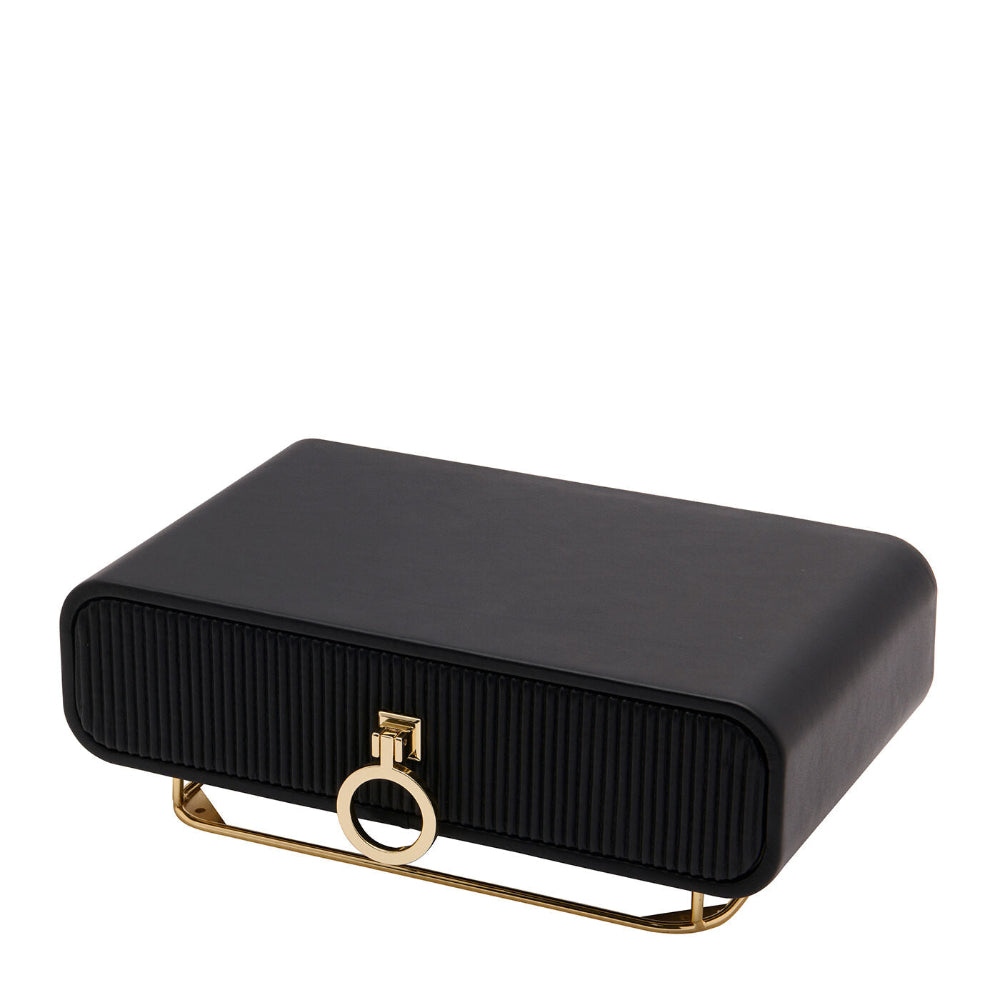 Elegant Storage Camille Black Jewellery Box