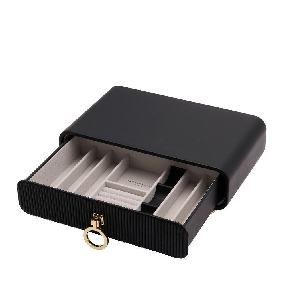 Elegant Storage Camille Black Jewellery Box