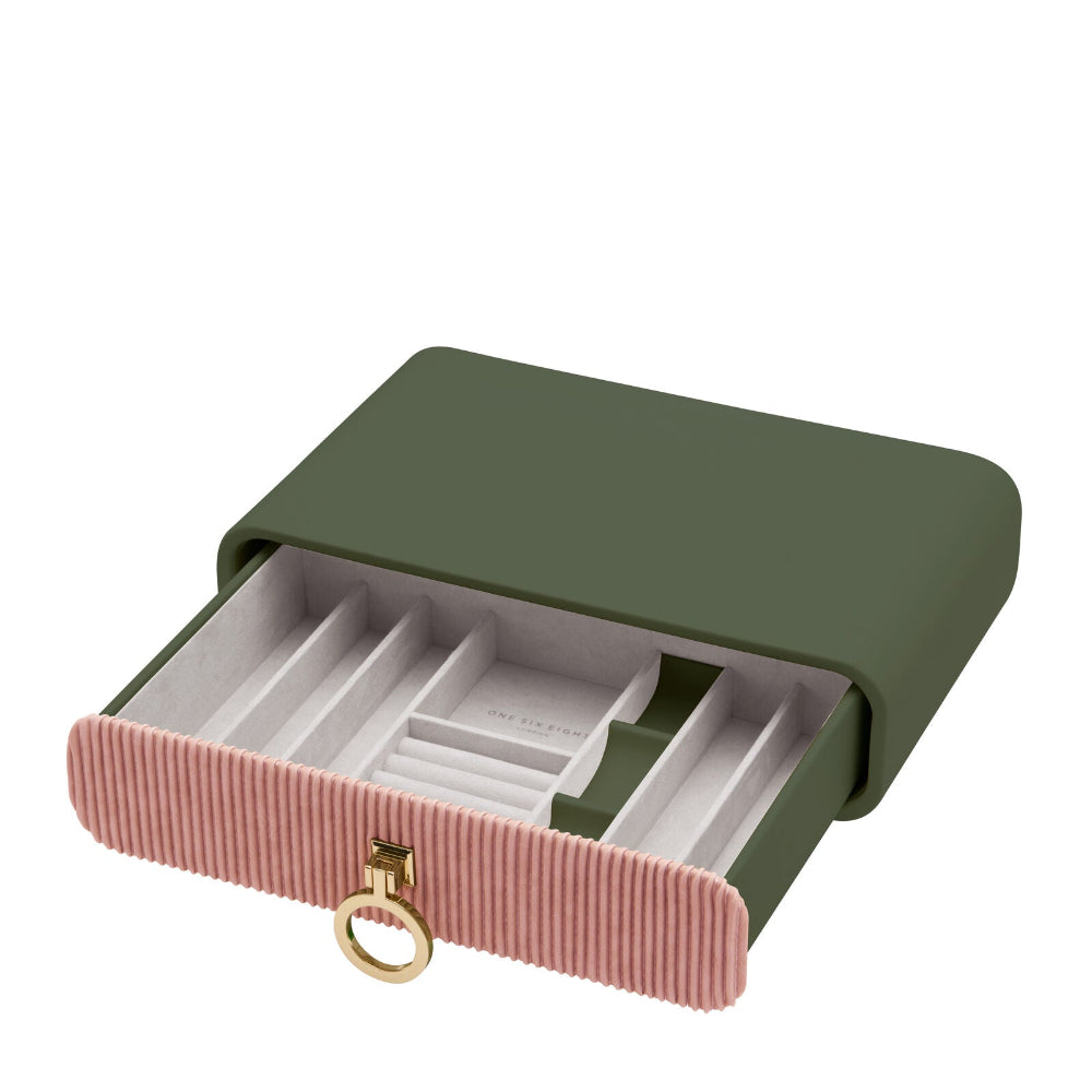 Elegant Storage Camille Olive Jewellery Box