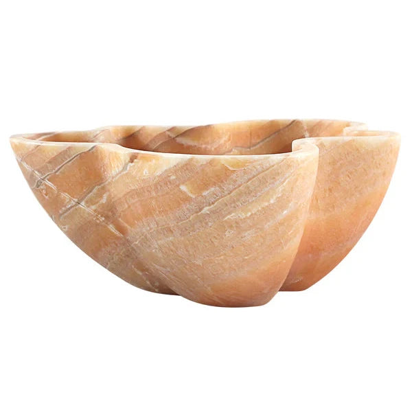 Elegant Verve Decorative Bowl in Marble - Red Onyx