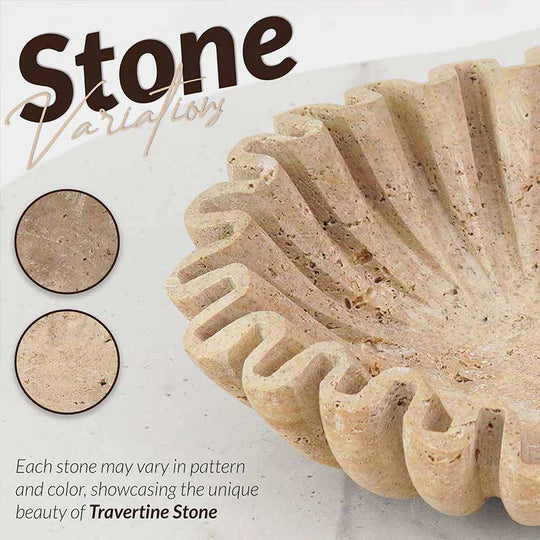 Elegant Wave-Edged Ruffle Fruit Bowl - 25cms