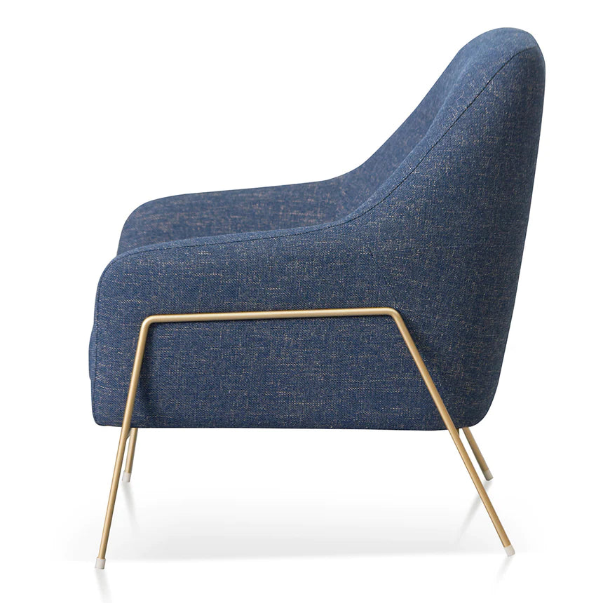 Elegant & Stylish Lounge Armchair - Dark Blue