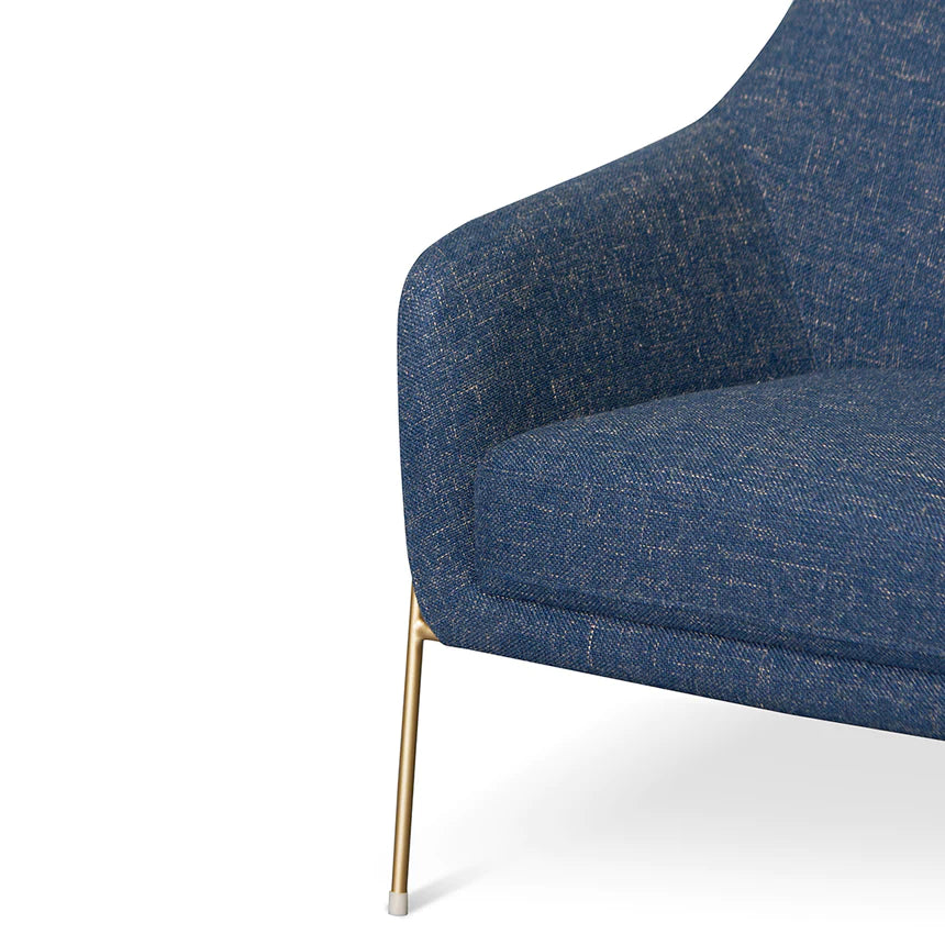 Elegant & Stylish Lounge Armchair - Dark Blue