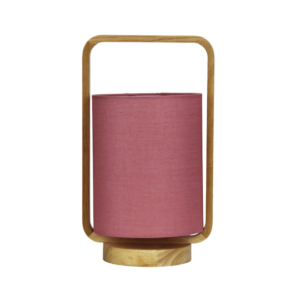 Elegant Timber and Cotton Lamp (Available in 4 Colors)