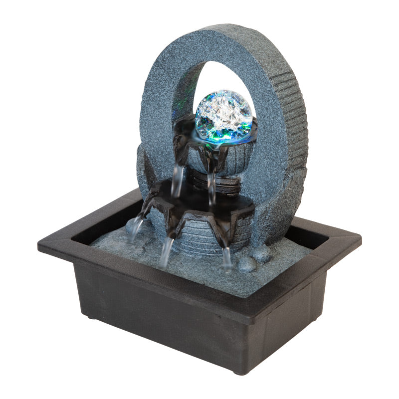 Elegant and Serene Oval Drift Decor Piece