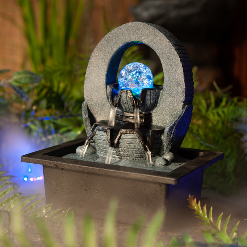 Elegant and Serene Oval Drift Decor Piece