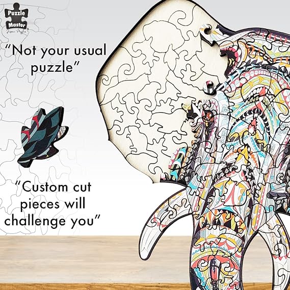 Elephant 137 Piece Wooden Puzzle