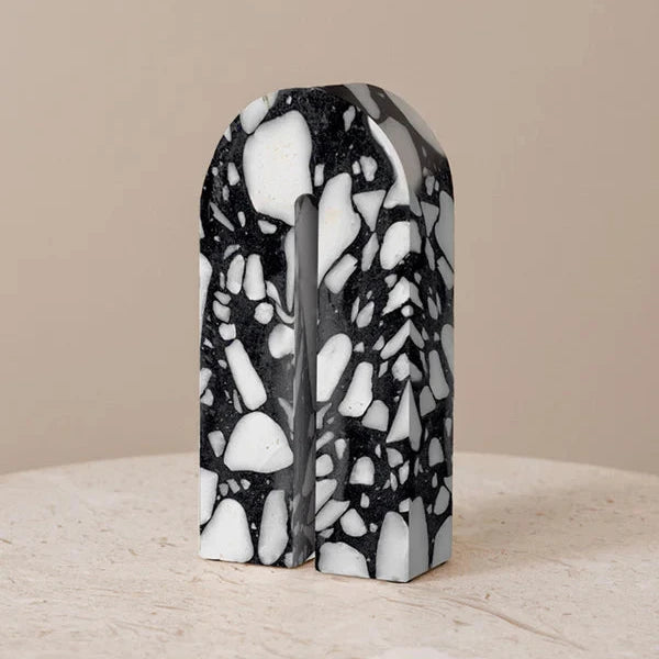 Elia Black & White Tabletop Sculpture - Large