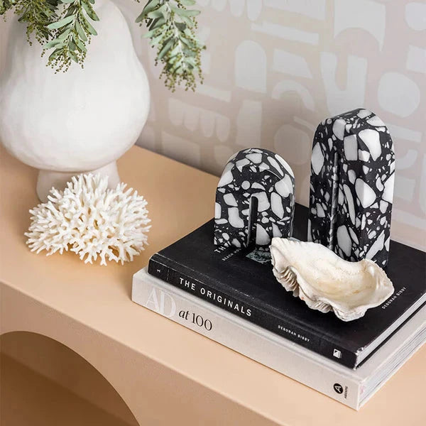 Elia Black & White Tabletop Sculpture - Large