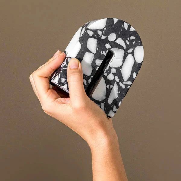 Elia Black & White Tabletop Sculpture - Small