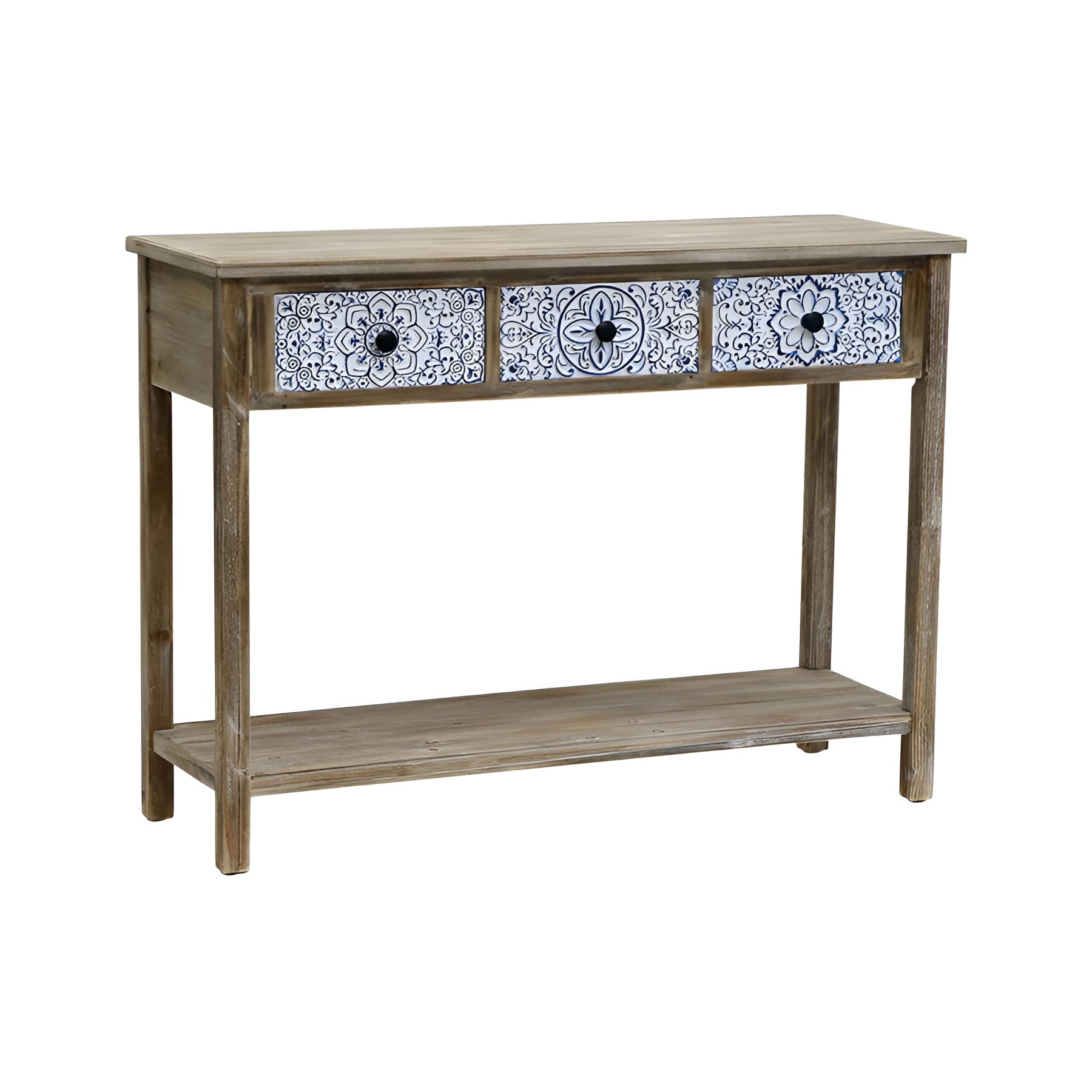 Emporium 3 Drawer Mandala Console Table