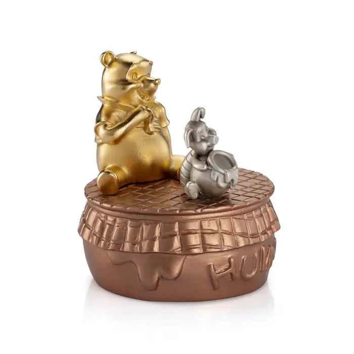 Enchanting Limited Edition Gilt Winnie the Pooh Pewter Music Carousel