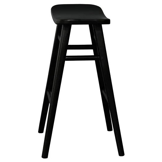 Enduring Style Oval Solid Timber Counter Stool - Dark Brown