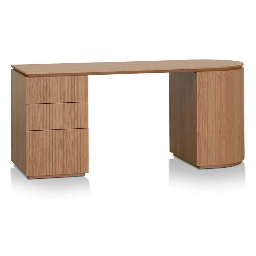 Ergo Craft Left Drawer Office Desk 177cms - Natural