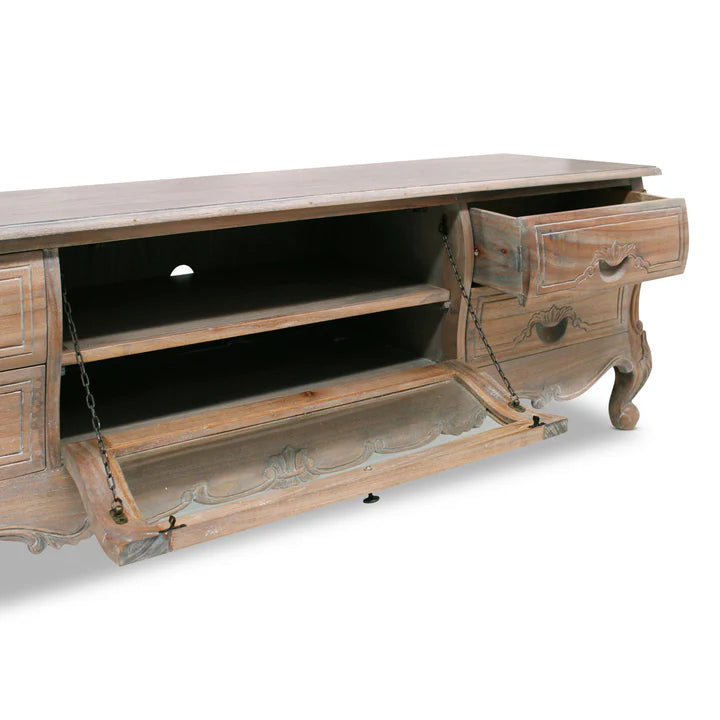 Essential Style Paris Entertainment Unit - Weathered Oak