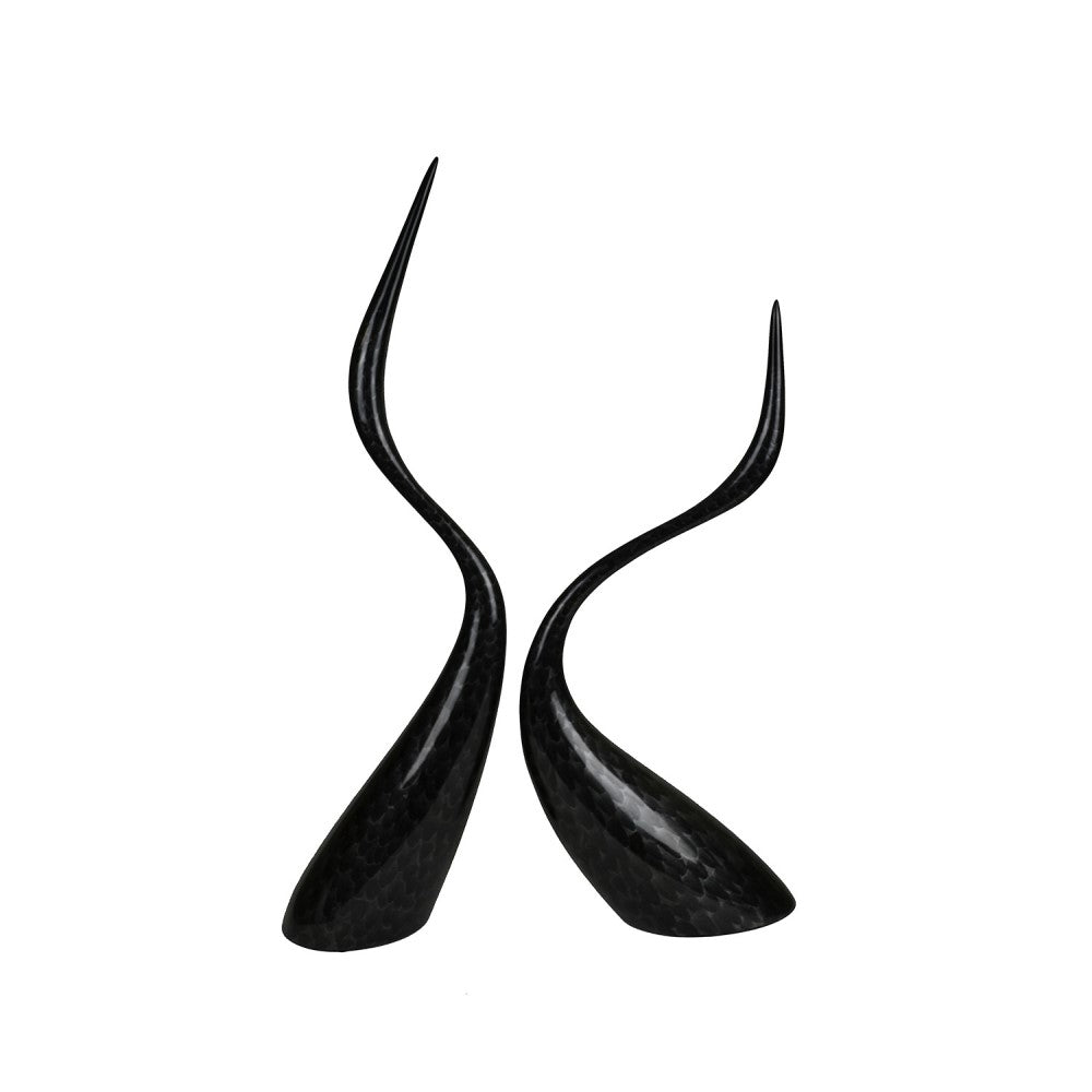 Eternal Bond Twin Crane Sculpture - Black