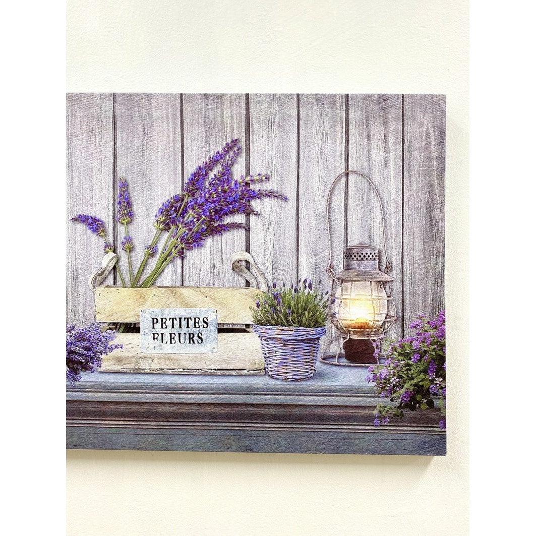 Eternal Embrace Canvas Painting - LED Lavende