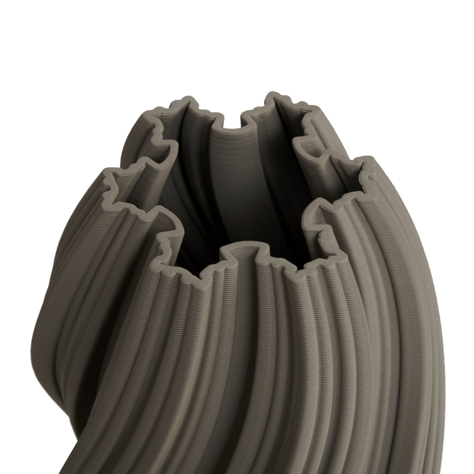 Ethereal Alabaster Ceramic Vase 31cms - Tan
