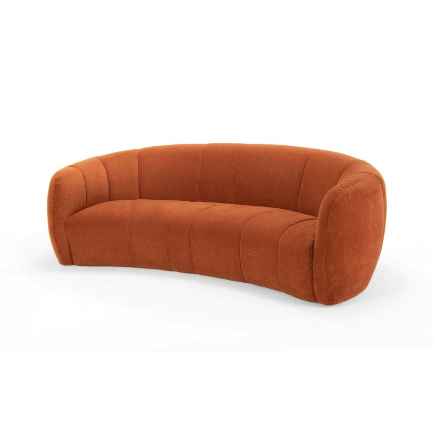 Ethereal Glamour Bean Shaped Modular Sofa-Rust