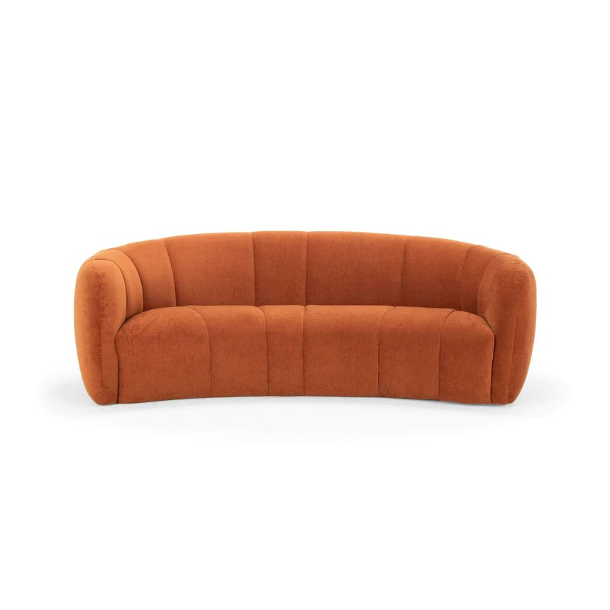 Ethereal Glamour Bean Shaped Modular Sofa-Rust