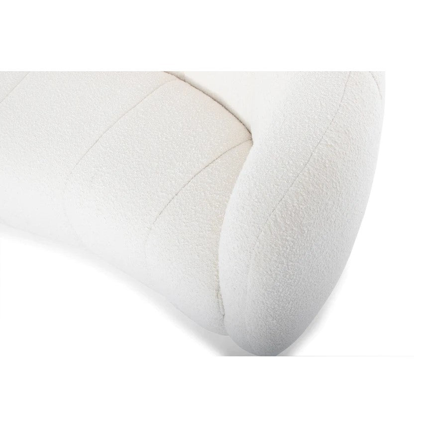 Ethereal Glamour Bean Shaped Modular Sofa-White
