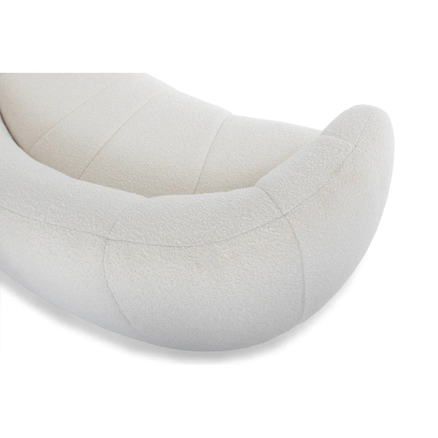 Ethereal Glamour Bean Shaped Modular Sofa-White
