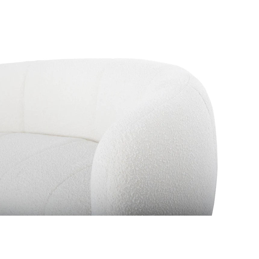 Ethereal Glamour Bean Shaped Modular Sofa-White