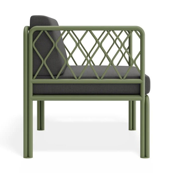 Eucalyptus Green Comfort Outdoor Chair with Cushion - Granite Grey