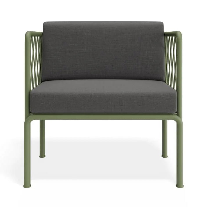 Eucalyptus Green Comfort Outdoor Chair with Cushion - Granite Grey