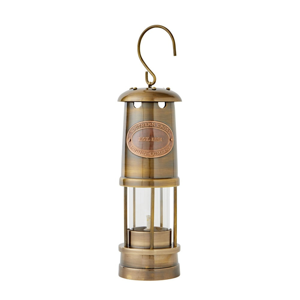Eureka Hanging Miners Brass Lamp