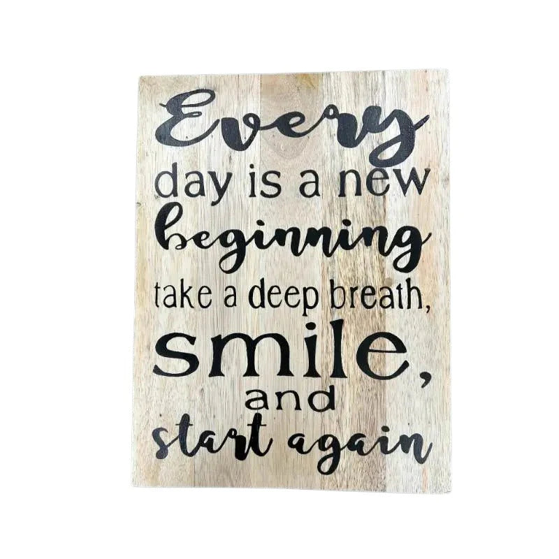 Everyday Smile Wall Art - 30x3x40cms