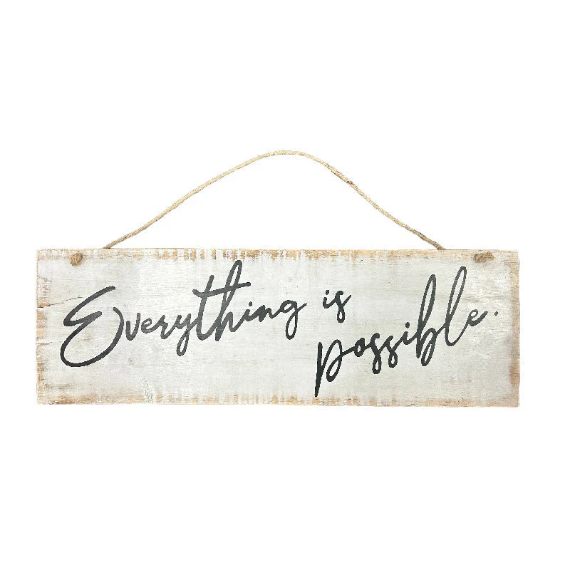 Everything is possible Wall Art - 60x2x20cms