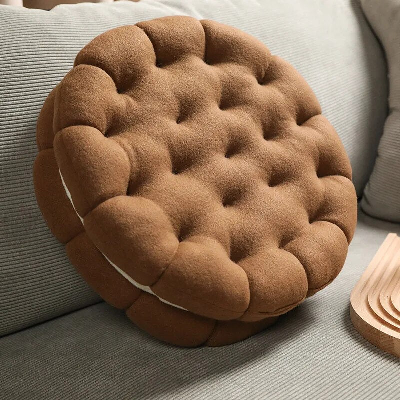 Exceptional Round Shape Soft Cushion Pillow 55cms - Dark Brown