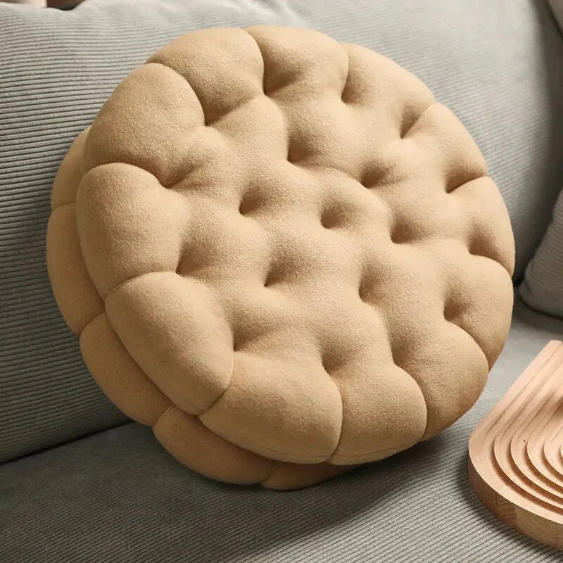 Exceptional Round Shape Soft Cushion Pillow 55cms - Light Brown