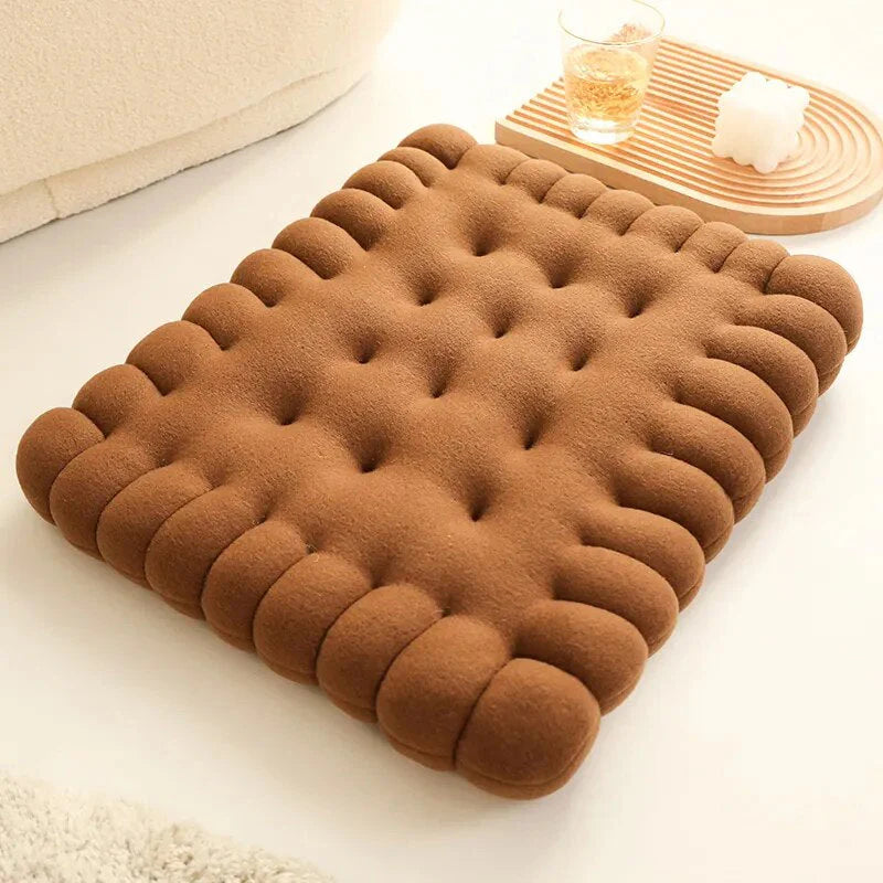 Exclusive Square Shape Stuffed Soft Pillow 45 x 40cms - Dark Brown
