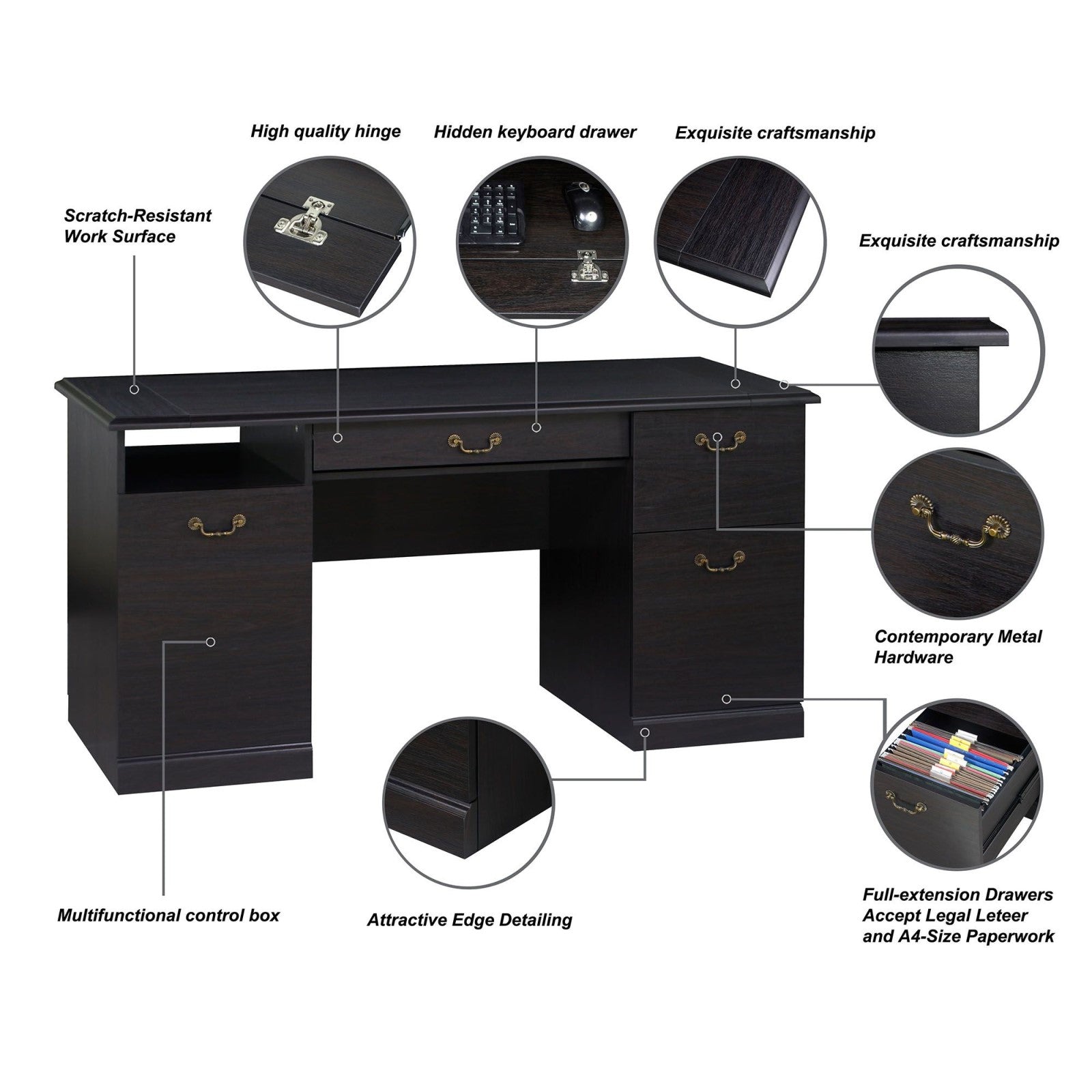 Executive Desk for Workspaces (Available in 2 Colors)