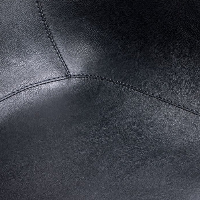 Executive Vintage Black Leather Seat Office Chair