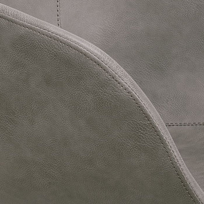 Executive Vintage Grey Leather Seat Office Chair