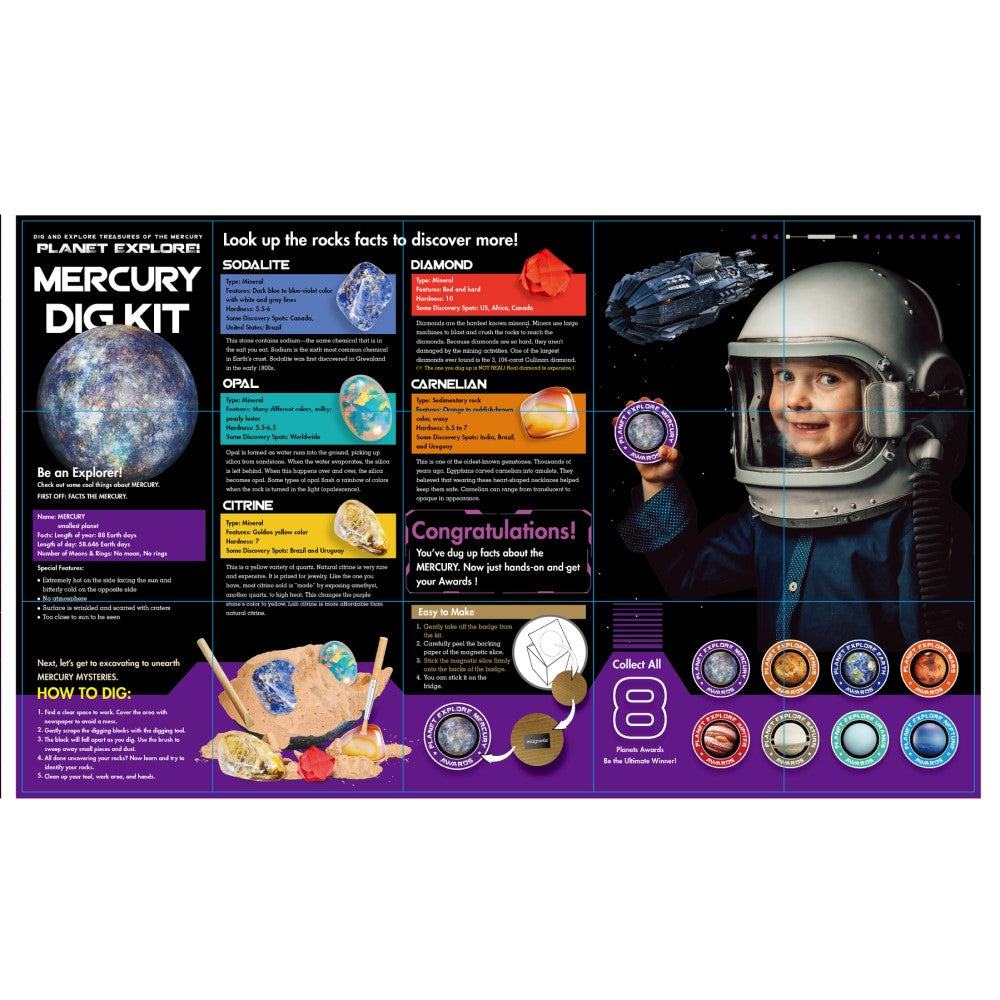 Explore The Planet Digging Kit - Mercury