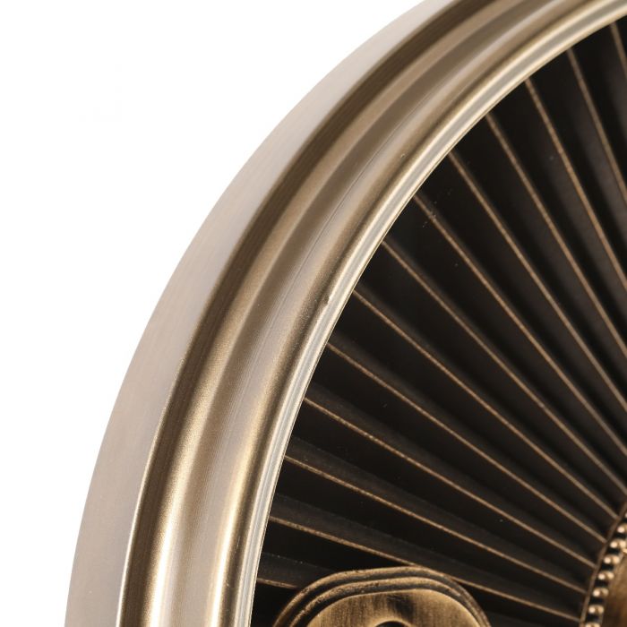 Round Marcus Ribbed Exposed Gear Movement Wall Clock - 80cms