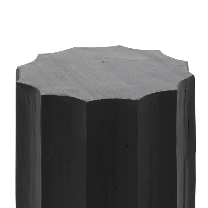 Exquisite Ebony Side Table 40cms - Black