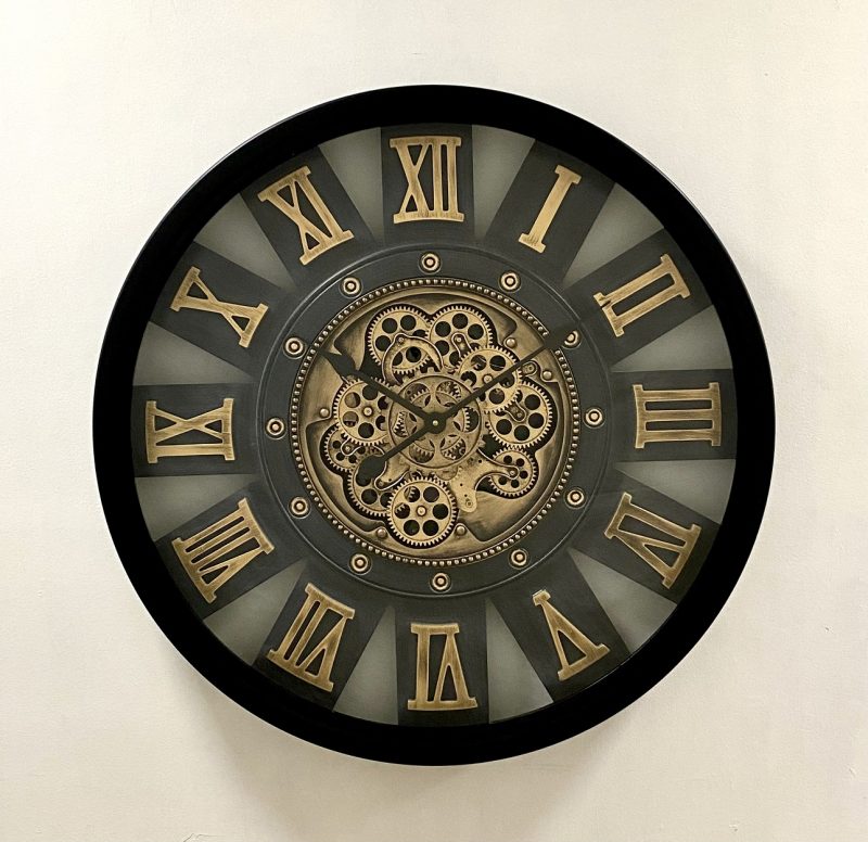 Exquisite Metal Gear Wall Clock 72cms