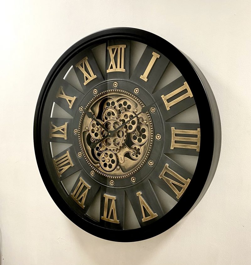 Exquisite Metal Gear Wall Clock 72cms