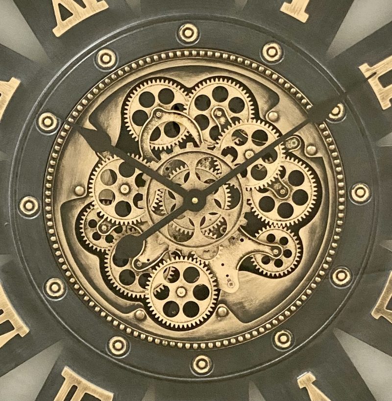 Exquisite Metal Gear Wall Clock 72cms