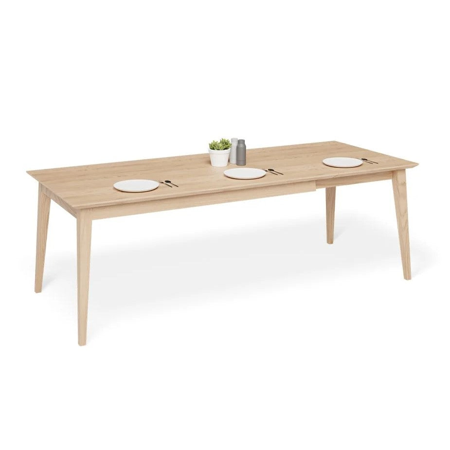 Extendable Oak Wooden Dining Table - 160 to 220cms